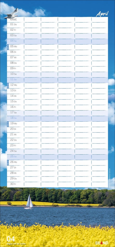 Weitere Ansicht: Meerzeit Familienplaner 2027