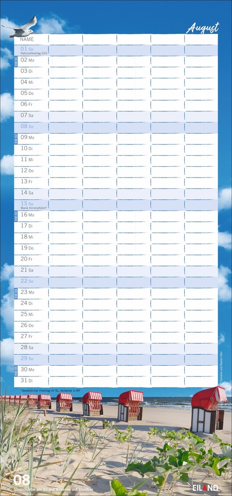 Weitere Ansicht: Meerzeit Familienplaner 2027
