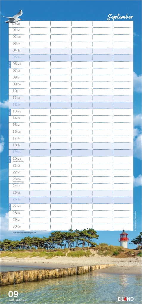 Weitere Ansicht: Meerzeit Familienplaner 2027