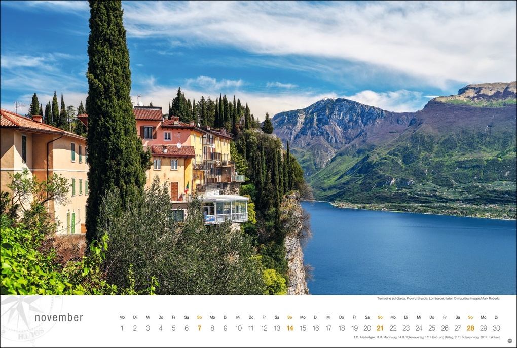 Weitere Ansicht: Gardasee Globetrotter Kalender 2027 - Von romantischen Buchten und malerischen Orten