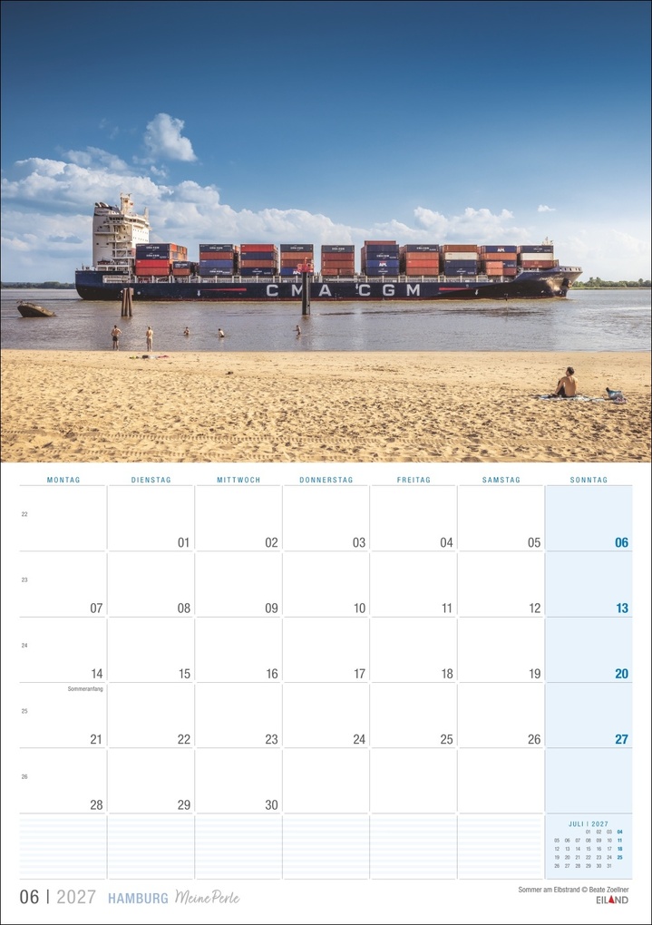 Weitere Ansicht: Hamburg ...meine Perle Kalender 2027