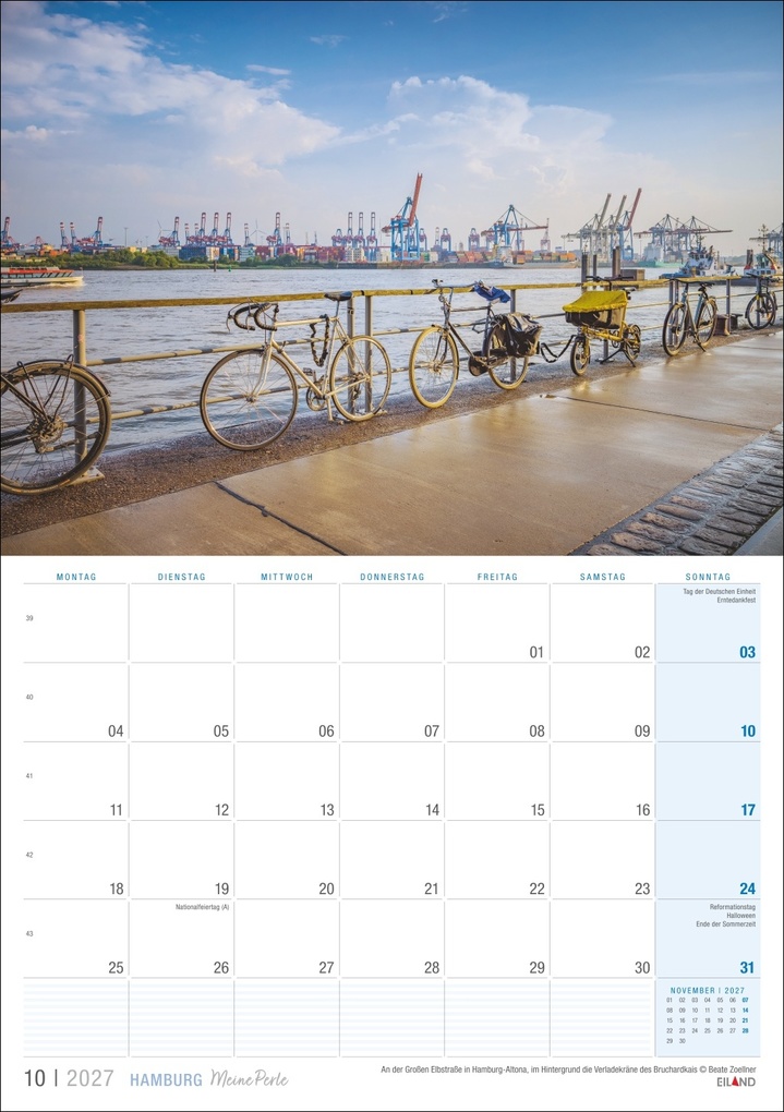 Weitere Ansicht: Hamburg ...meine Perle Kalender 2027