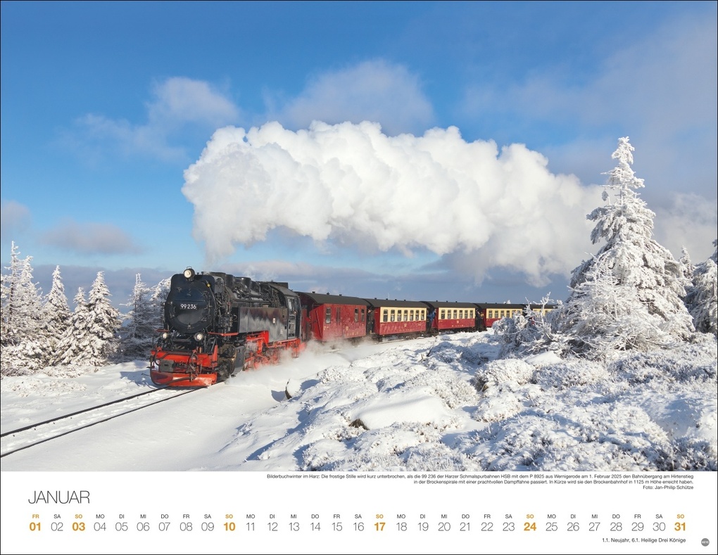 Weitere Ansicht: Feurige Dampfloks Posterkalender 2027