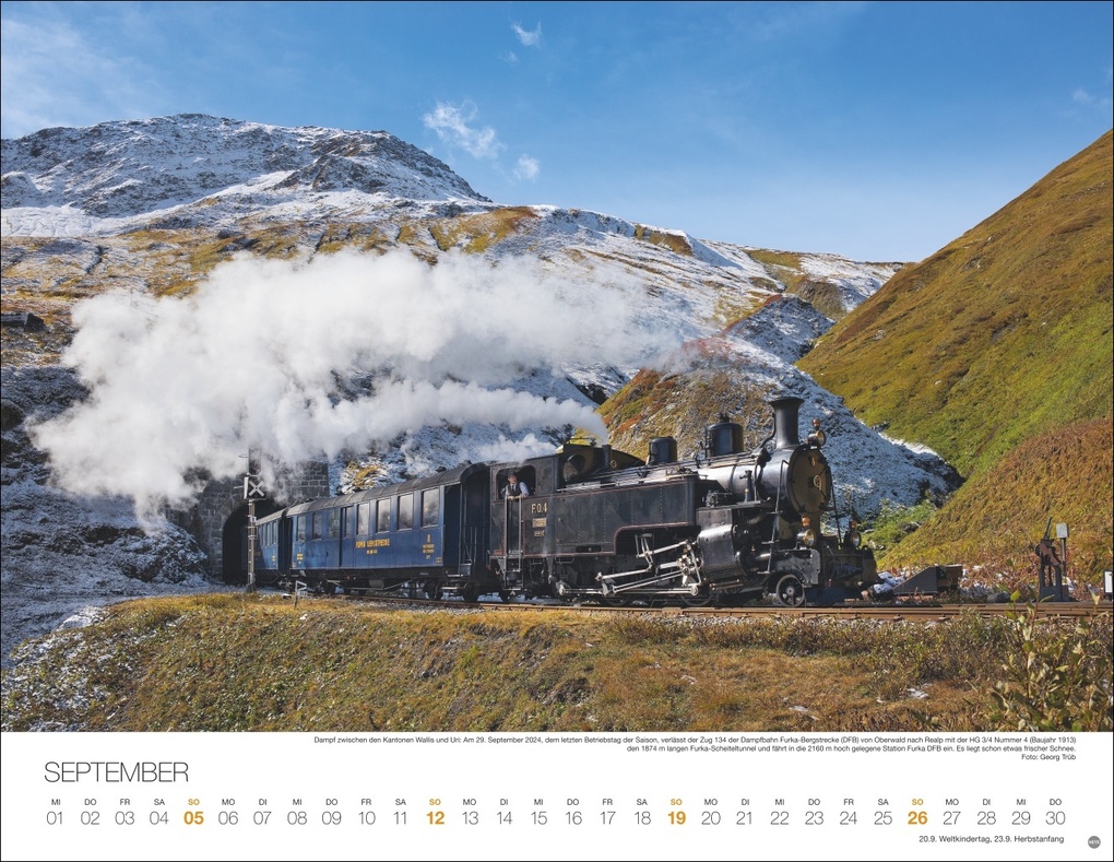 Weitere Ansicht: Feurige Dampfloks Posterkalender 2027