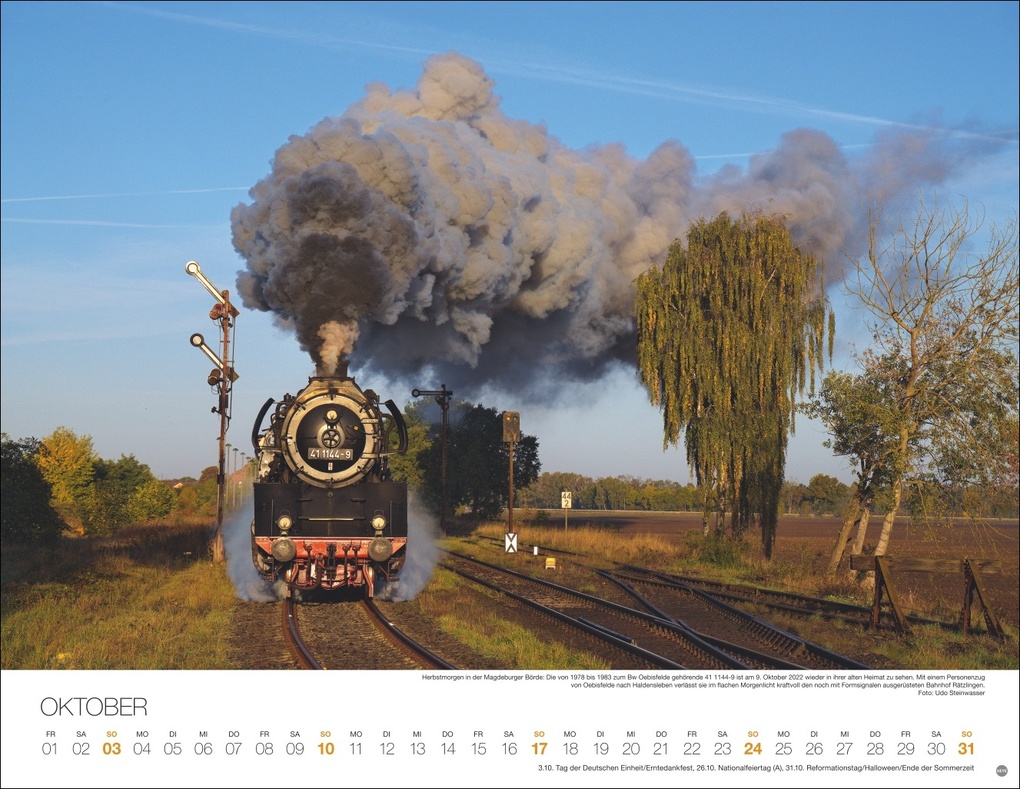 Weitere Ansicht: Feurige Dampfloks Posterkalender 2027