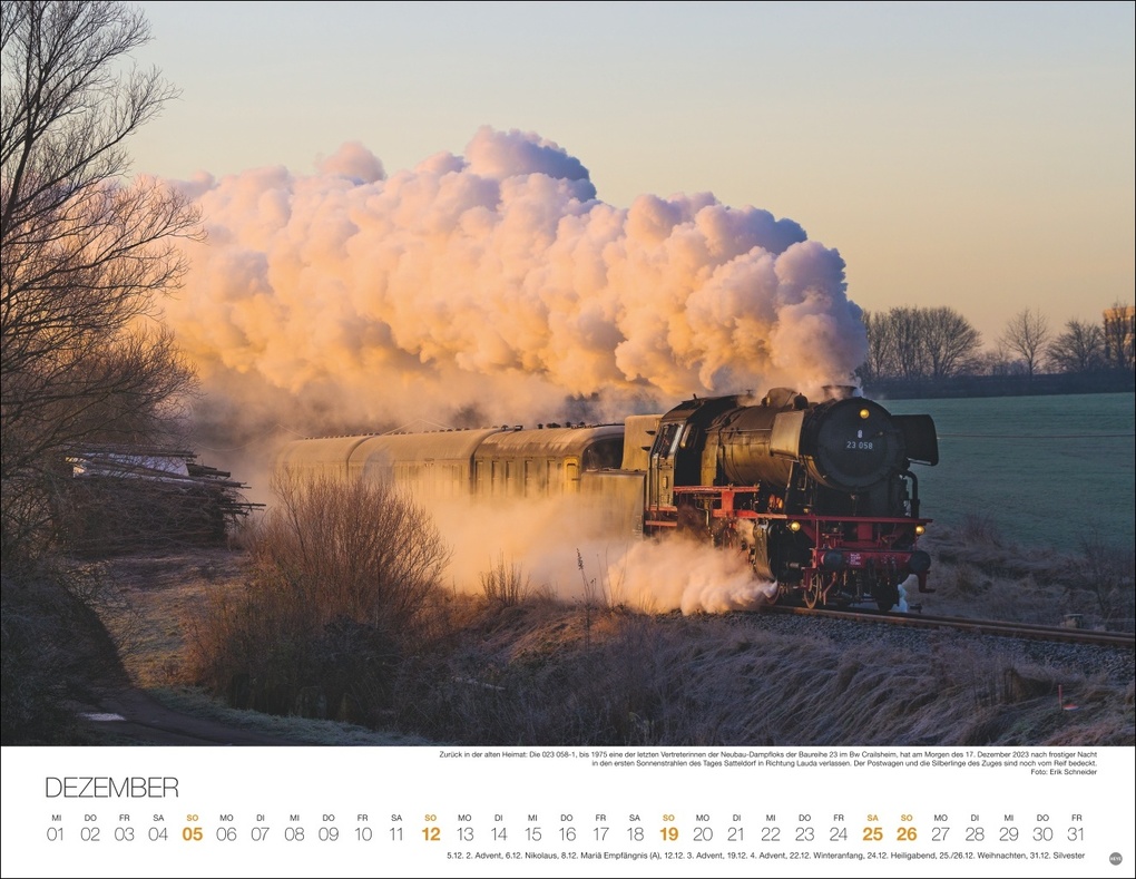 Weitere Ansicht: Feurige Dampfloks Posterkalender 2027