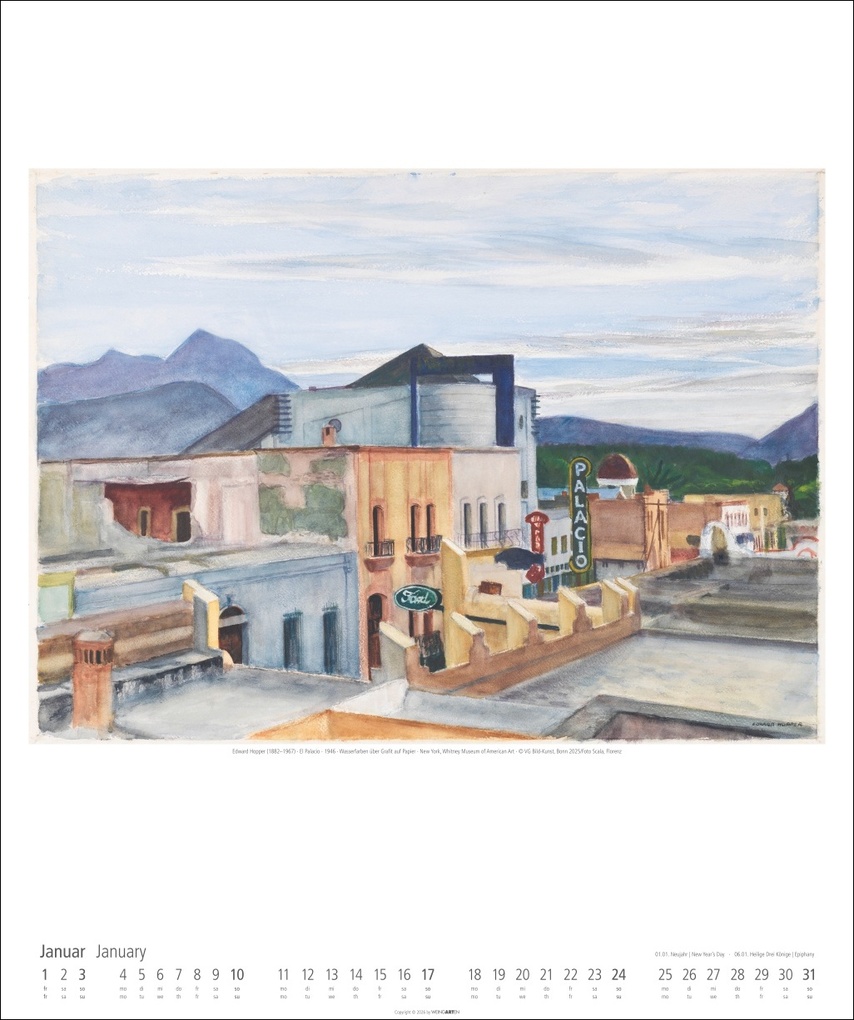 Weitere Ansicht: Edward Hopper Kalender 2027 | Edward Hopper