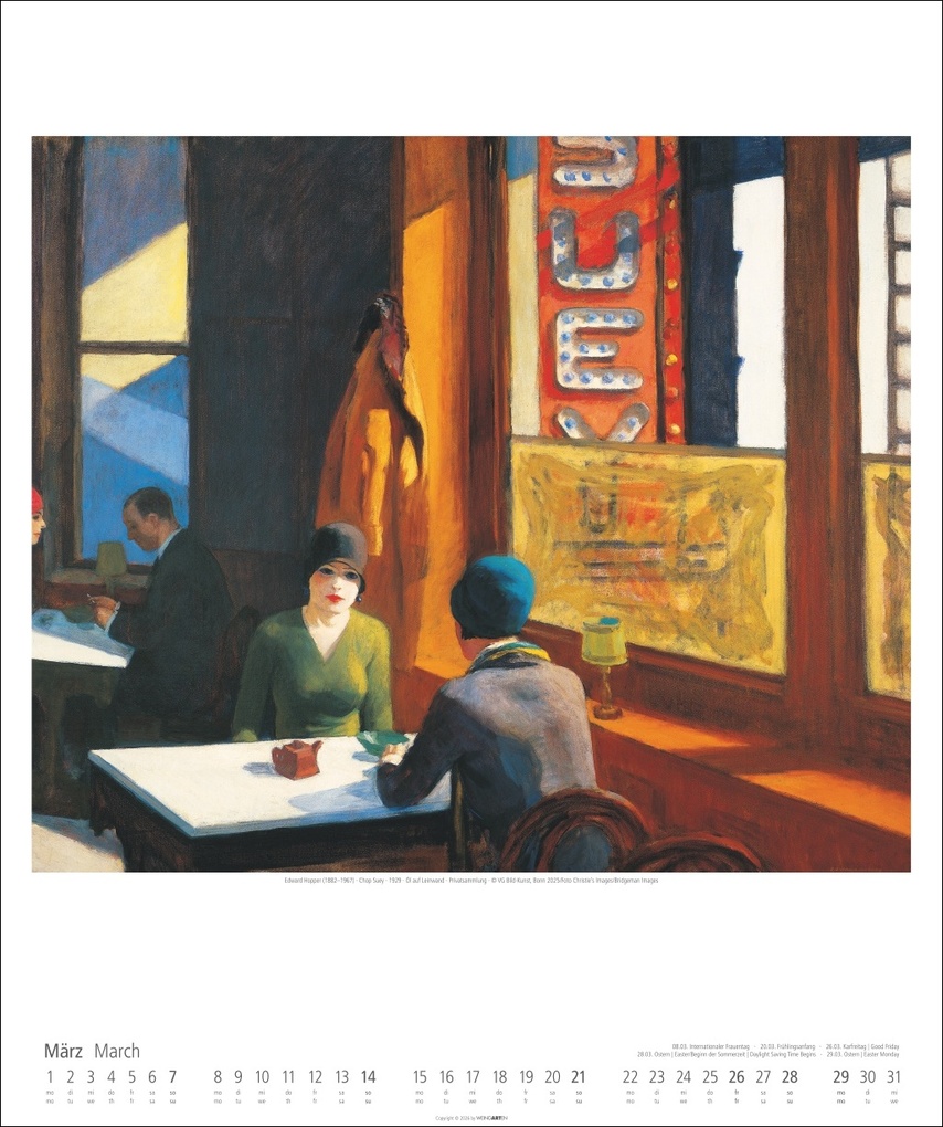 Weitere Ansicht: Edward Hopper Kalender 2027 | Edward Hopper