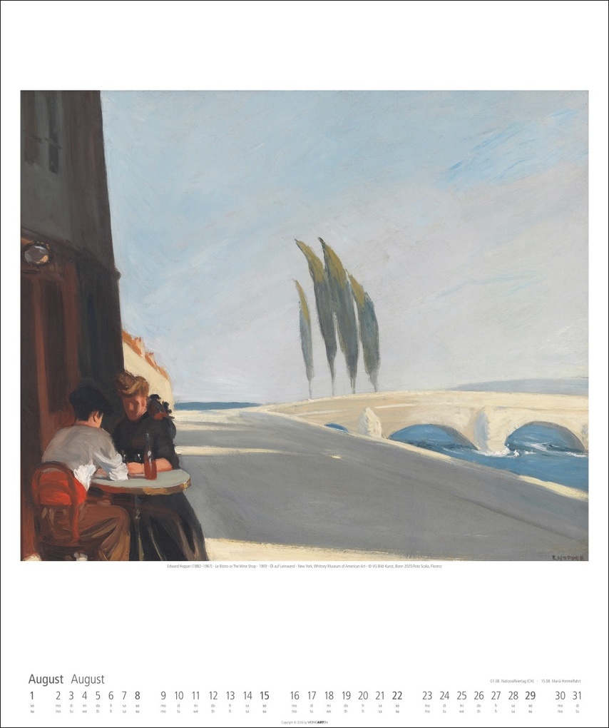 Weitere Ansicht: Edward Hopper Kalender 2027 | Edward Hopper