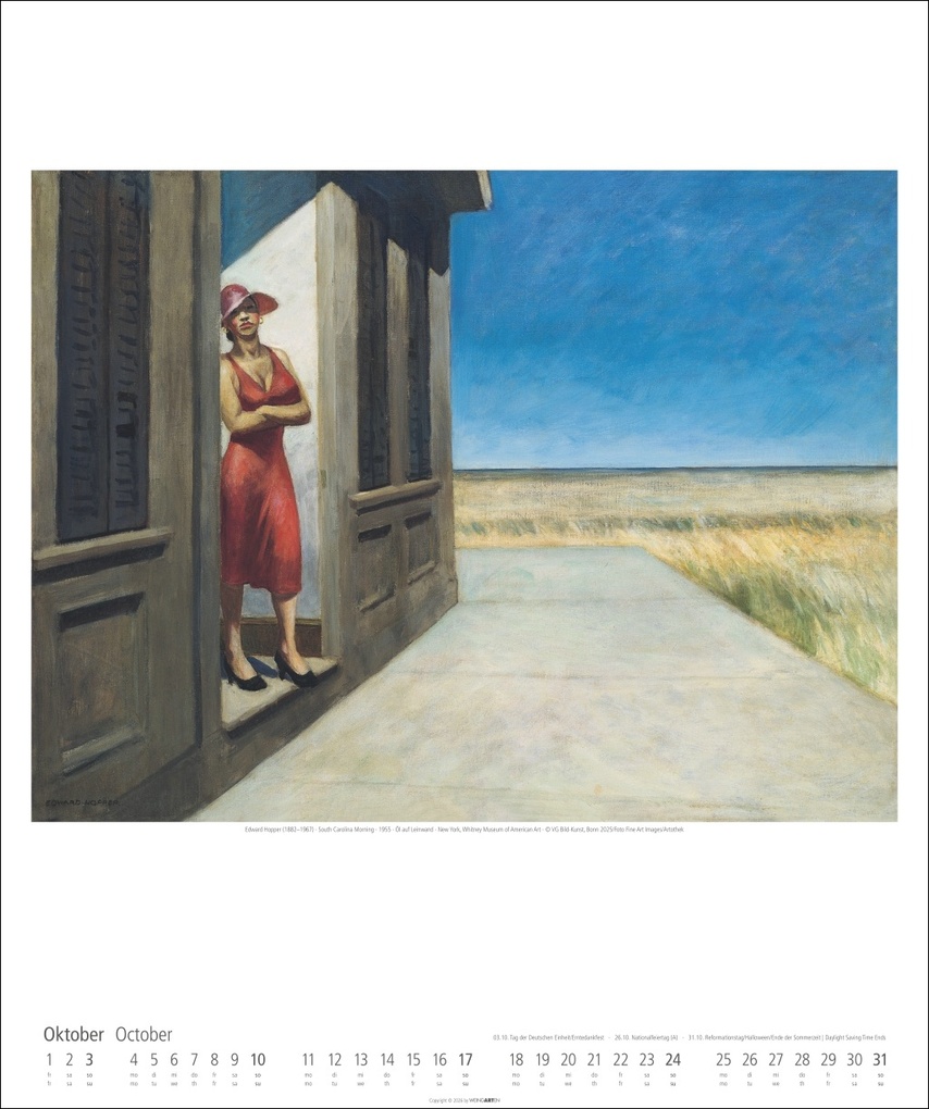 Weitere Ansicht: Edward Hopper Kalender 2027 | Edward Hopper