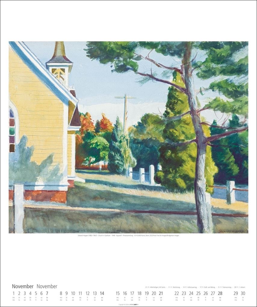 Weitere Ansicht: Edward Hopper Kalender 2027 | Edward Hopper