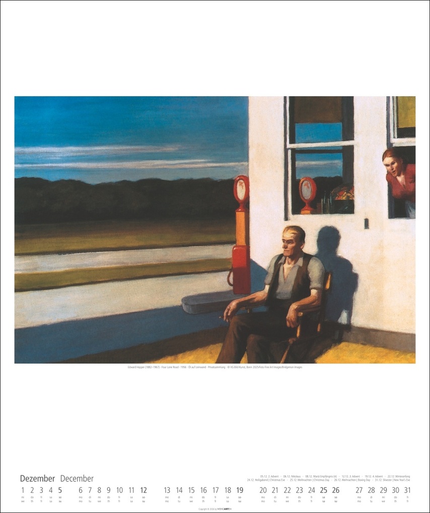 Weitere Ansicht: Edward Hopper Kalender 2027 | Edward Hopper