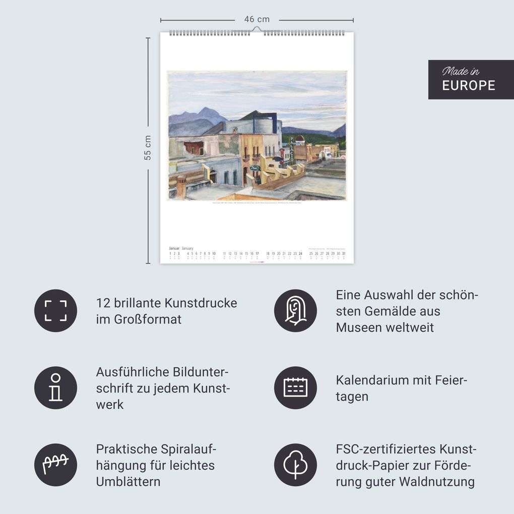 Weitere Ansicht: Edward Hopper Kalender 2027 | Edward Hopper