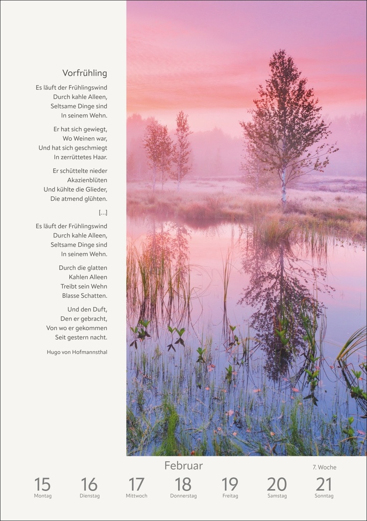 Weitere Ansicht: Literaturkalender Natur Wochen-Kulturkalender 2027 | Ruth Dangelmeier