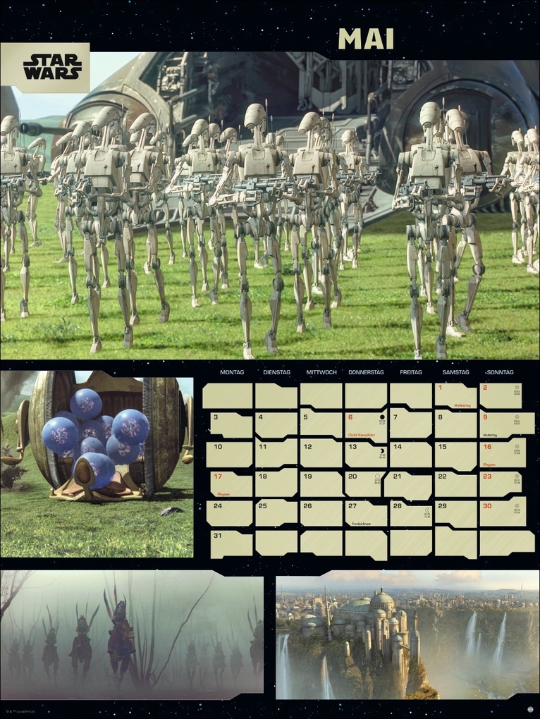 Weitere Ansicht: Star Wars Broschur XL Kalender 2027