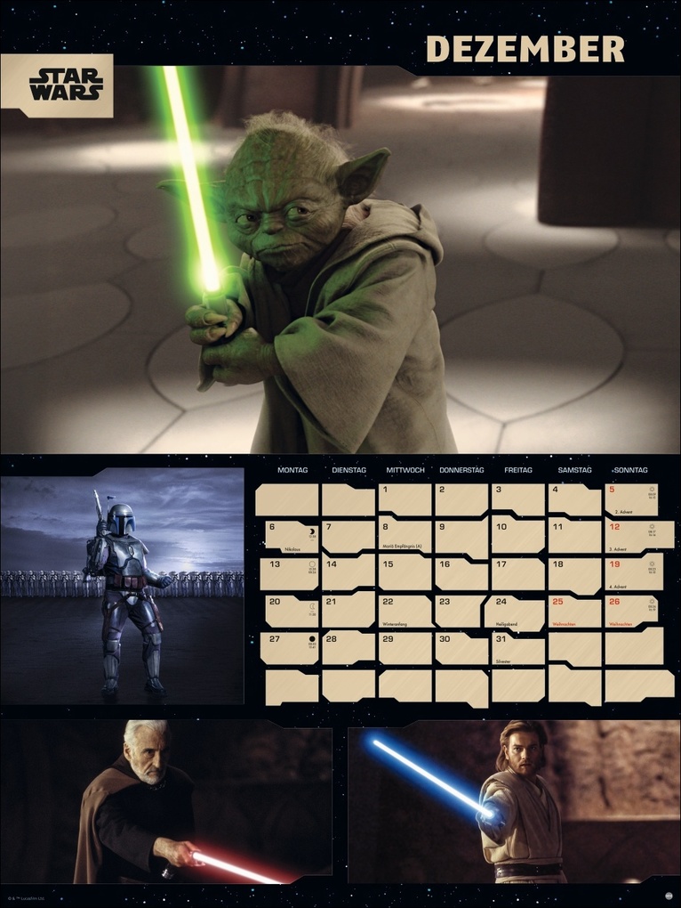 Weitere Ansicht: Star Wars Broschur XL Kalender 2027