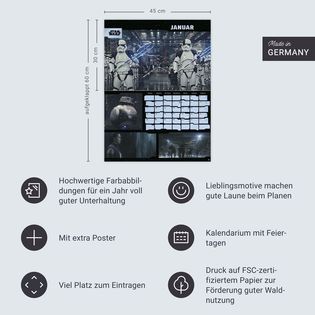 Weitere Ansicht: Star Wars Broschur XL Kalender 2027