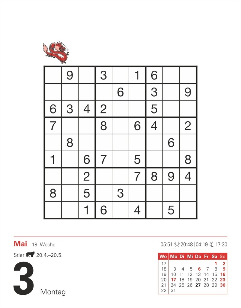 Weitere Ansicht: Sudoku Tagesabreißkalender 2027 - Das Kult-Rätsel aus Japan | Stefan Krüger