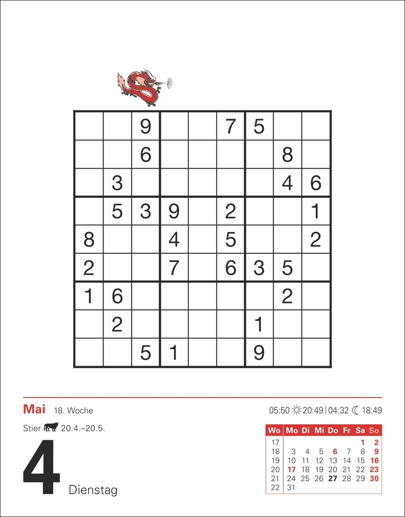 Weitere Ansicht: Sudoku Tagesabreißkalender 2027 - Das Kult-Rätsel aus Japan | Stefan Krüger