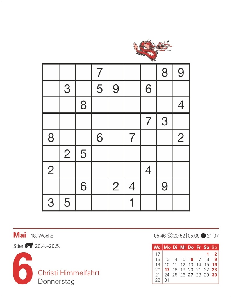 Weitere Ansicht: Sudoku Tagesabreißkalender 2027 - Das Kult-Rätsel aus Japan | Stefan Krüger