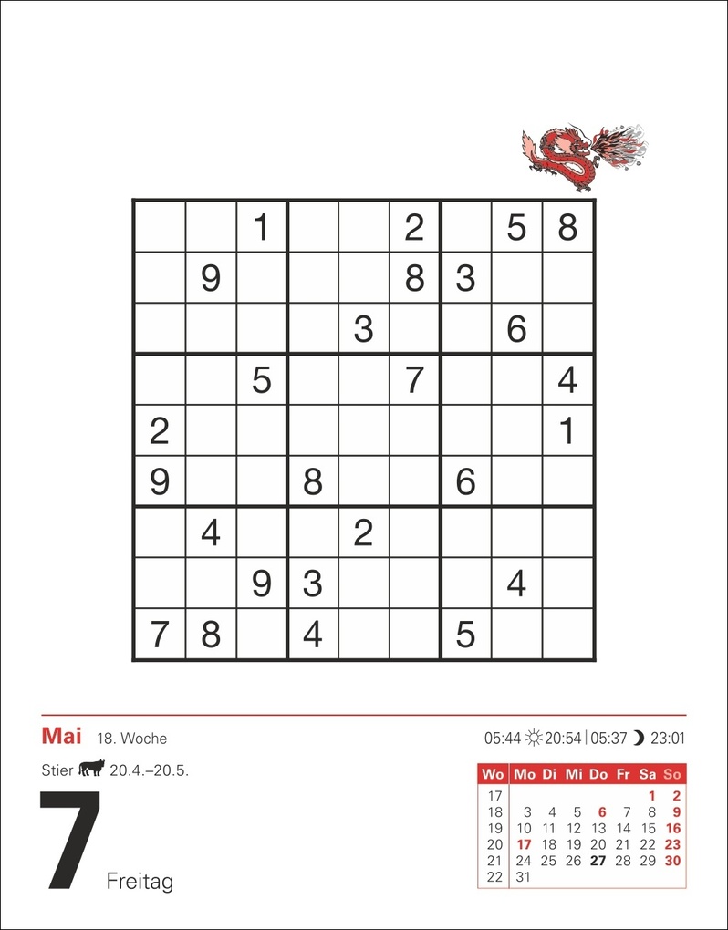 Weitere Ansicht: Sudoku Tagesabreißkalender 2027 - Das Kult-Rätsel aus Japan | Stefan Krüger