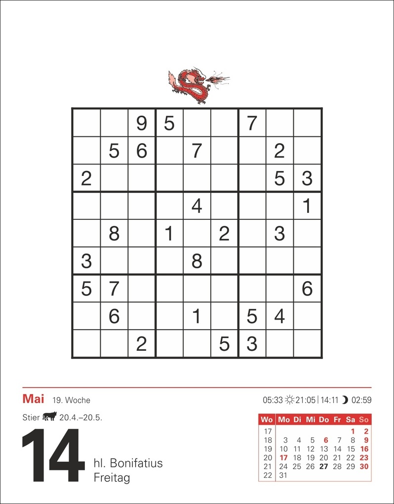 Weitere Ansicht: Sudoku Tagesabreißkalender 2027 - Das Kult-Rätsel aus Japan | Stefan Krüger