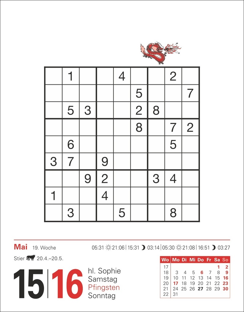 Weitere Ansicht: Sudoku Tagesabreißkalender 2027 - Das Kult-Rätsel aus Japan | Stefan Krüger