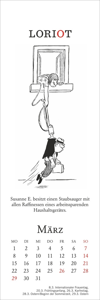 Weitere Ansicht: Loriot Lesezeichen & Kalender 2027 | Loriot
