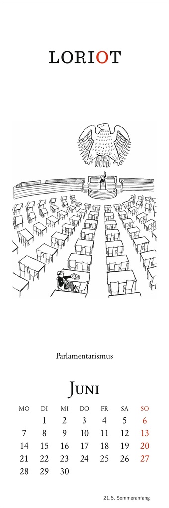 Weitere Ansicht: Loriot Lesezeichen & Kalender 2027 | Loriot