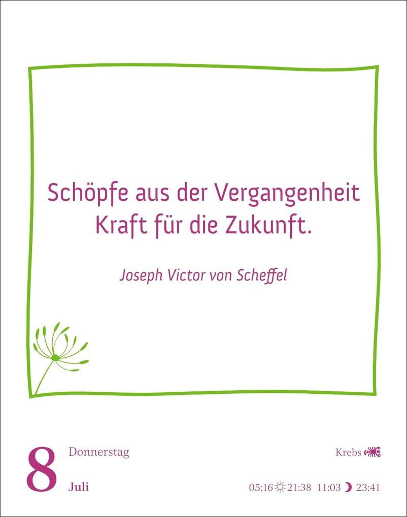 Weitere Ansicht: Heute ist dein Tag! Tagesabreißkalender 2027 - 313 positive Zitate für 2027 | Ann Christin Artel