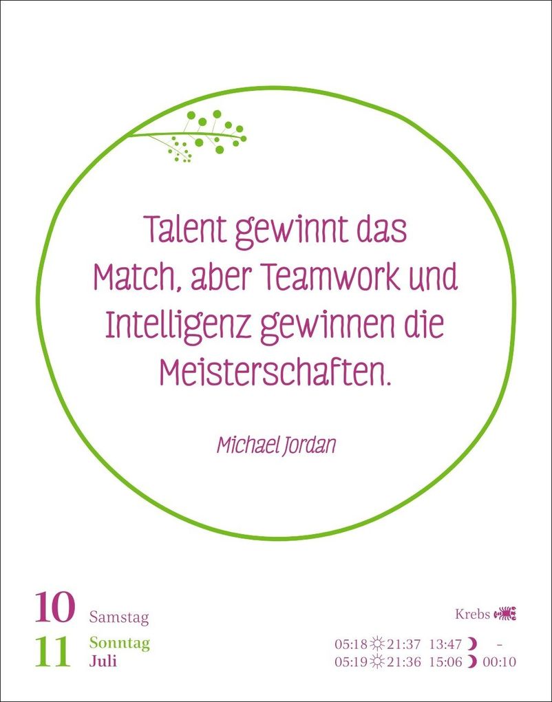 Weitere Ansicht: Heute ist dein Tag! Tagesabreißkalender 2027 - 313 positive Zitate für 2027 | Ann Christin Artel