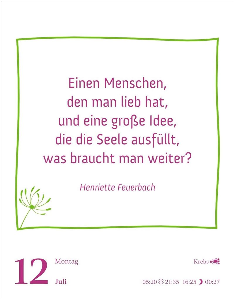 Weitere Ansicht: Heute ist dein Tag! Tagesabreißkalender 2027 - 313 positive Zitate für 2027 | Ann Christin Artel