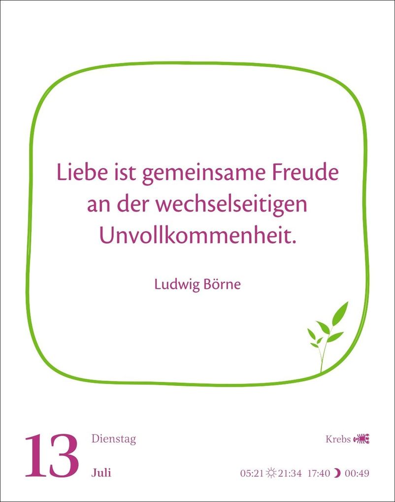 Weitere Ansicht: Heute ist dein Tag! Tagesabreißkalender 2027 - 313 positive Zitate für 2027 | Ann Christin Artel