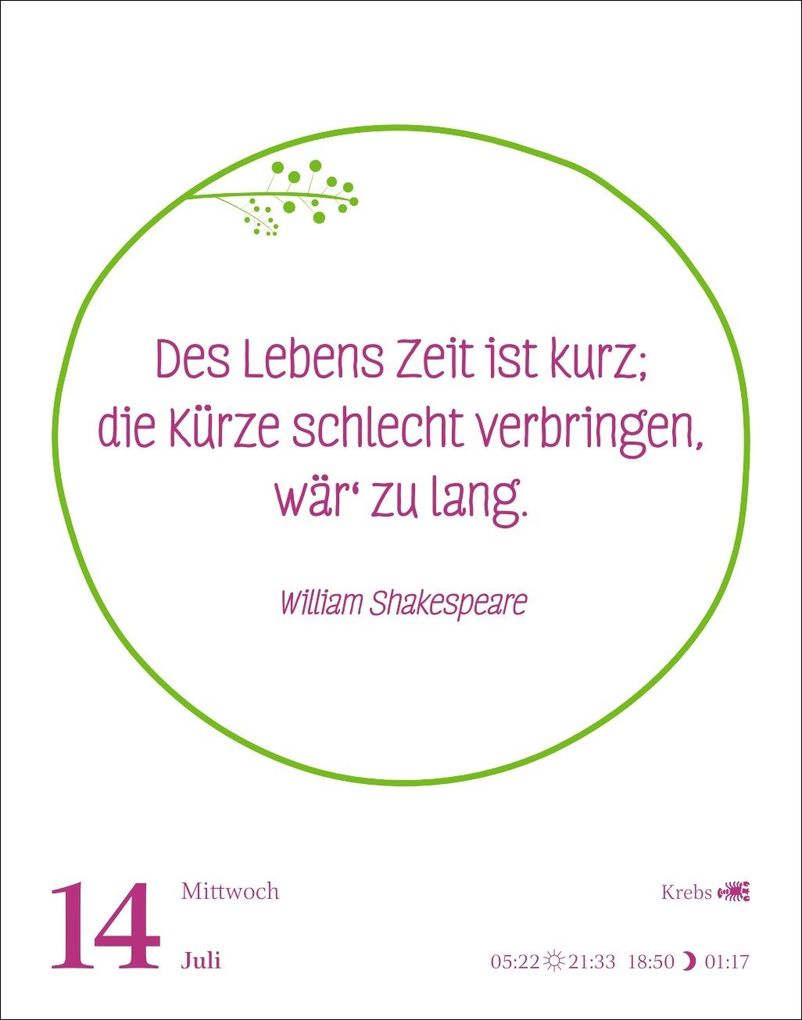 Weitere Ansicht: Heute ist dein Tag! Tagesabreißkalender 2027 - 313 positive Zitate für 2027 | Ann Christin Artel