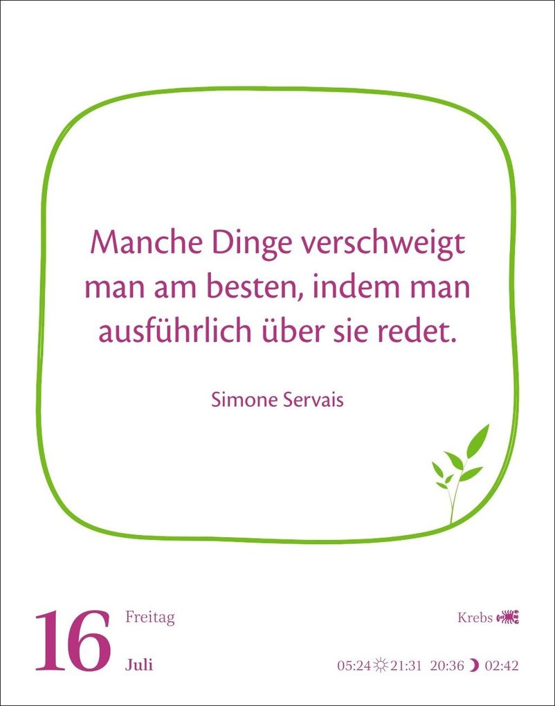 Weitere Ansicht: Heute ist dein Tag! Tagesabreißkalender 2027 - 313 positive Zitate für 2027 | Ann Christin Artel