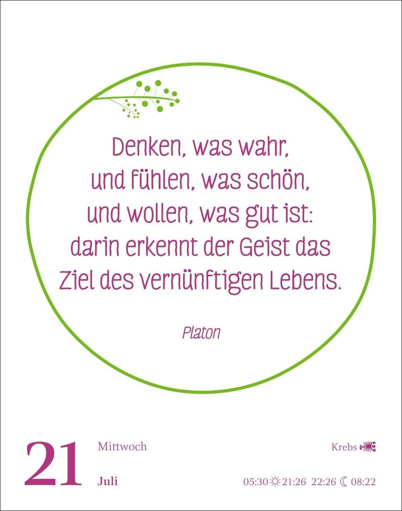 Weitere Ansicht: Heute ist dein Tag! Tagesabreißkalender 2027 - 313 positive Zitate für 2027 | Ann Christin Artel