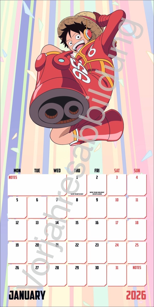 Weitere Ansicht: One Piece Broschurkalender 2027