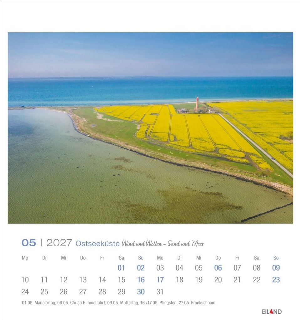 Weitere Ansicht: Ostseeküste Postkartenkalender 2027 - Wind und Wellen - Sand und Meer