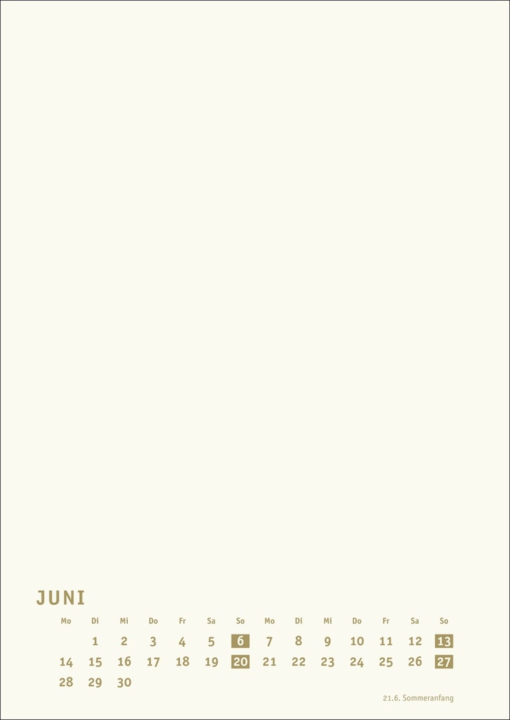 Weitere Ansicht: Premium-Bastelkalender gold A4 2027