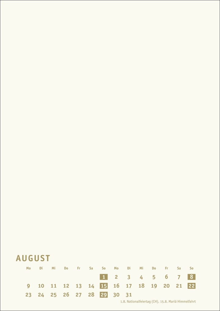 Weitere Ansicht: Premium-Bastelkalender gold A4 2027