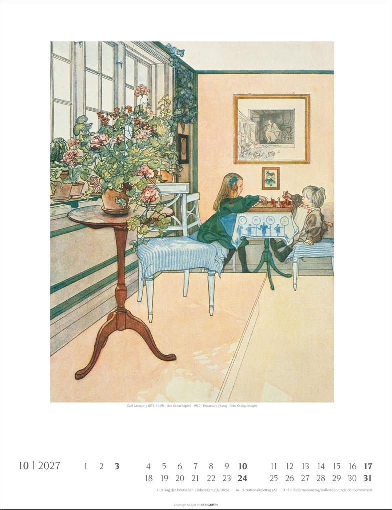Weitere Ansicht: Carl Larsson Kalender 2027 | Carl Larsson