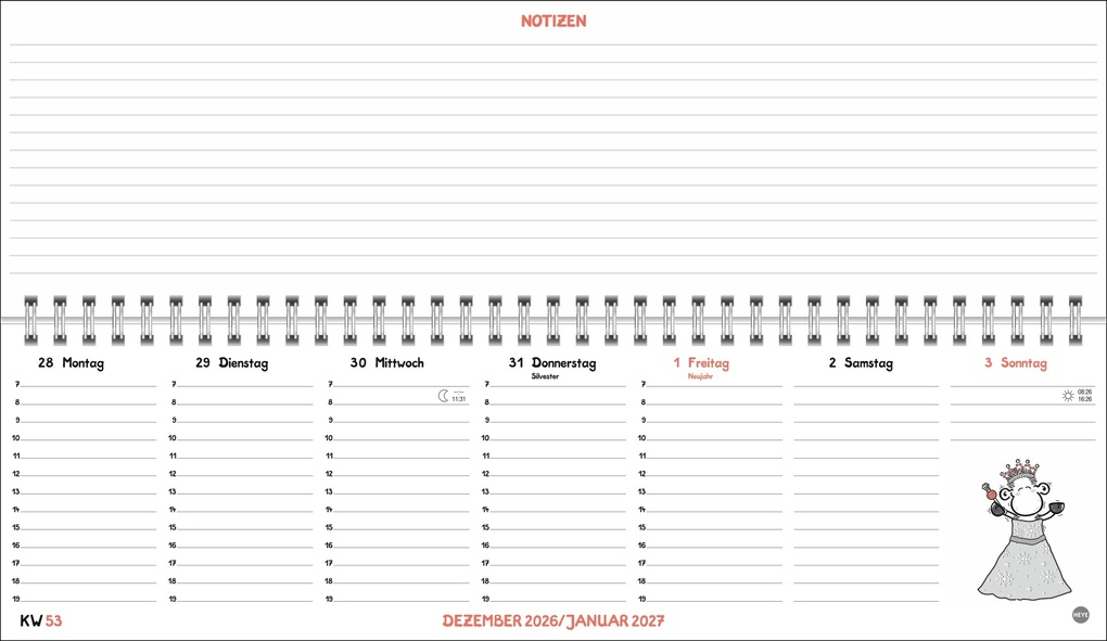 Weitere Ansicht: sheepworld Wochenquerplaner 2027