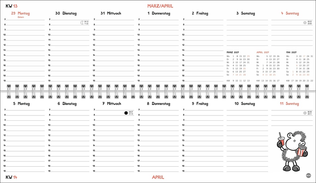 Weitere Ansicht: sheepworld Wochenquerplaner 2027
