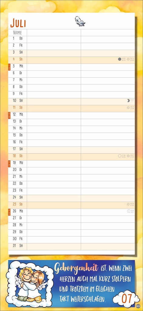 Weitere Ansicht: Schutzengel Planer für zwei 2027