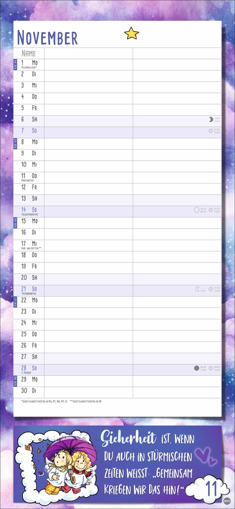 Weitere Ansicht: Schutzengel Planer für zwei 2027