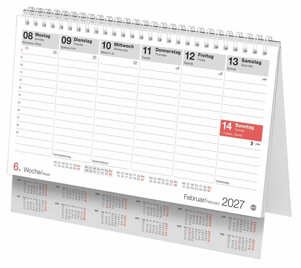 Weitere Ansicht: Schreibtischkalender Österreich klein 2027