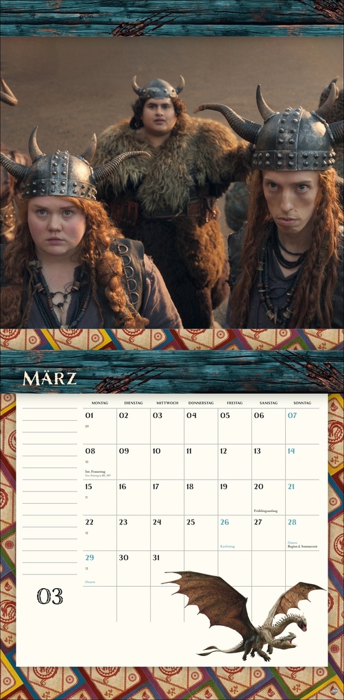 Weitere Ansicht: Drachenzähmen Broschurkalender 2027