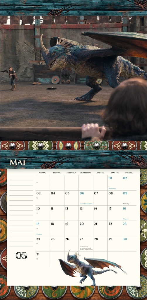 Weitere Ansicht: Drachenzähmen Broschurkalender 2027