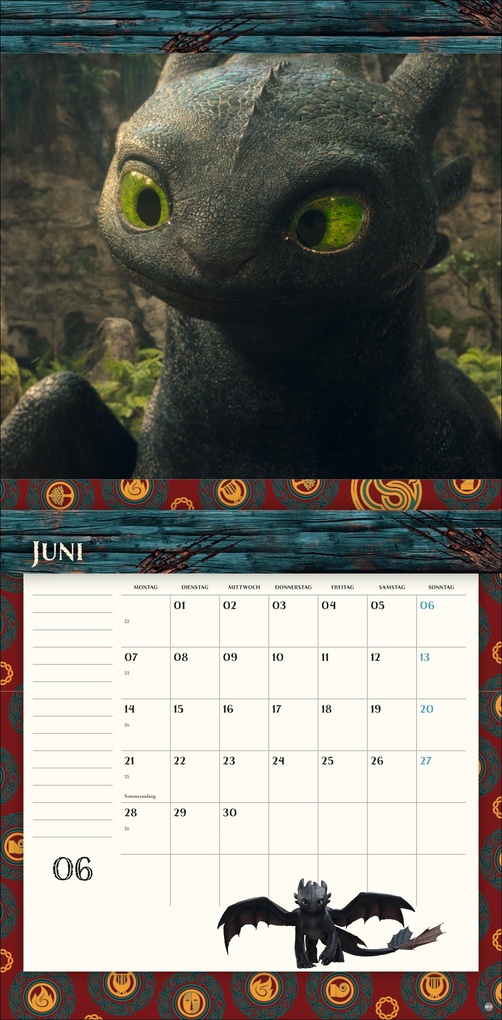 Weitere Ansicht: Drachenzähmen Broschurkalender 2027