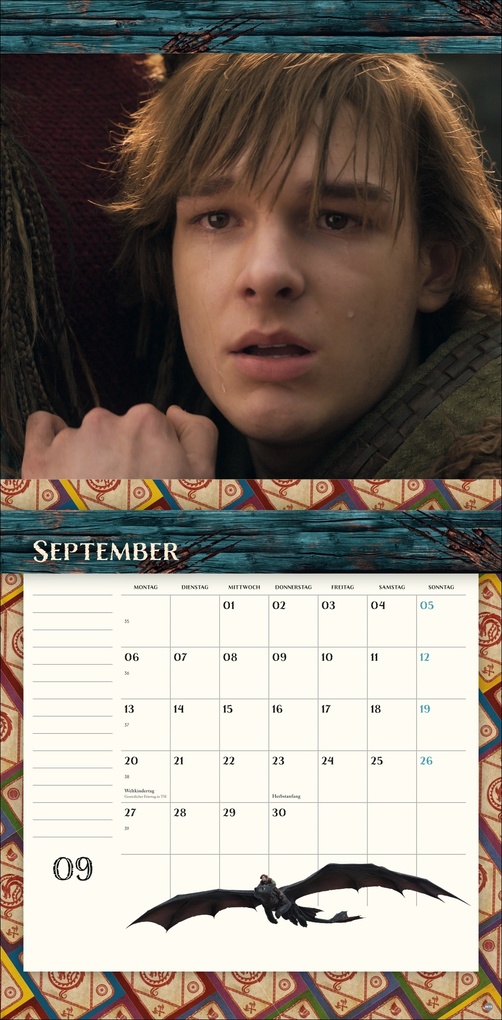 Weitere Ansicht: Drachenzähmen Broschurkalender 2027